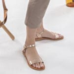 Dhonoussa Leather Slingback Buckle Sandal - Image 2