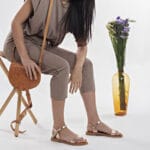 Dhonoussa Leather Slingback Buckle Sandal - Image 103