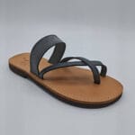 Petra Leather Toe Ring Minimalist Sandal - Image 11