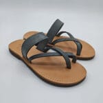 Petra Leather Toe Ring Minimalist Sandal - Image 10