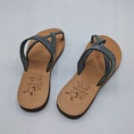 Petra Leather Toe Ring Minimalist Sandal - Image 9