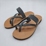 Petra Leather Toe Ring Minimalist Sandal - Image 8
