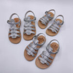 Baby Sparkly Sandals Wedding Gold - Image 11