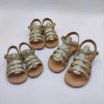Baby Sparkly Sandals Wedding Gold - Image 5