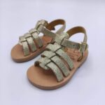 Baby Sparkly Sandals Wedding Gold - Image 4