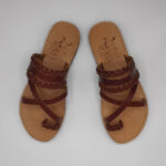 Elani Braided Leather Flat Sandals - Image 10