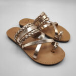 Elani Braided Leather Flat Sandals - Image 5