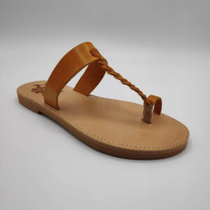 Braided Leather Sandal yellow