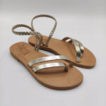 Lea Bronze Leather Sandals - Image 5