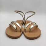 Lea Bronze Leather Sandals - Image 4