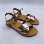 Criss Cross Ankle Strap Leather Sandal - Image 39