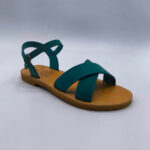 Criss Cross Ankle Strap Leather Sandal - Image 52