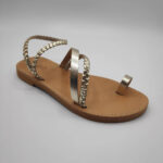 Ελευθερία Δερματινο Πεδιλο Πλεξουδα