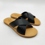 Embossed Leather Women Slide - Image 3