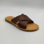 Embossed Leather Women Slide - Image 15