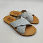 Embossed Leather Women Slide - Image 11