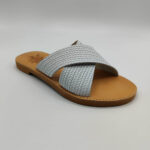 Embossed Leather Women Slide - Image 16