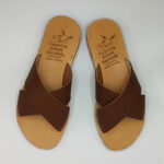 Embossed Leather Women Slide - Image 10