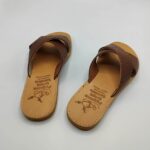Embossed Leather Women Slide - Image 9