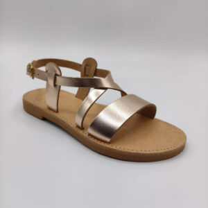 Free toe Sandal Back Strap Brass Color