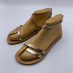 Lea Bronze Leather Sandals - Image 11
