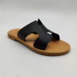 Hermes Sandals H Embossed Leather - Image 14