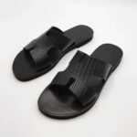 Hermes Sandals H Embossed Leather - Image 6