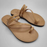 Comi Women Leather Toe Three Straps Slide - Image 3