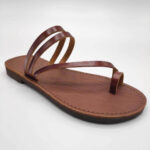 Comi Women Leather Toe Three Straps Slide - Image 48