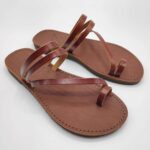 Comi Women Leather Toe Three Straps Slide - Image 6