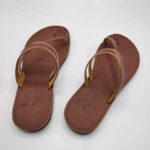 Comi Women Leather Toe Three Straps Slide - Image 7