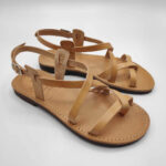 Ammos Leather Sandals with Back Strap - Image 4