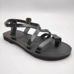 Ammos Leather Sandals with Back Strap - Image 11