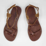Ammos Leather Sandals with Back Strap - Image 5
