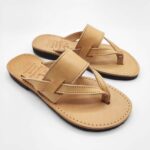 Verya Handmade Thick Leather Overfoot Slide Sandals - Image 3