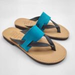 Verya Handmade Thick Leather Overfoot Slide Sandals - Image 6