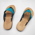 Verya Handmade Thick Leather Overfoot Slide Sandals - Image 7