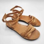 Si Mou Si Leather Crossover Sandal - Image 4