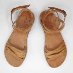 Si Mou Si Leather Crossover Sandal - Image 2