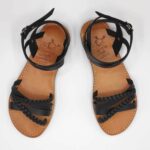 Si Mou Si Leather Crossover Sandal - Image 5