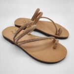 Comi Women Leather Toe Three Straps Slide - Image 45