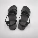 Criss Cross Ankle Strap Leather Sandal - Image 6