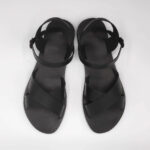 Criss Cross Ankle Strap Leather Sandal - Image 4