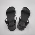 Dhonoussa Leather Slingback Buckle Sandal - Image 3