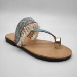 Comi Women Leather Toe Three Straps Slide - Image 25