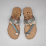 Comi Women Leather Toe Three Straps Slide - Image 28