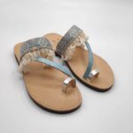 Comi Women Leather Toe Three Straps Slide - Image 30