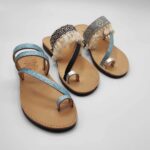 Comi Women Leather Toe Three Straps Slide - Image 33