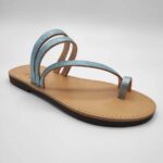 Comi Women Leather Toe Three Straps Slide - Image 34