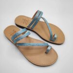 Comi Women Leather Toe Three Straps Slide - Image 35